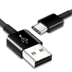 Samsung - (2 Pack) Original Data Cable (EP-DG930MBEGWW) - USB-A to Type-C 2A, 480Mbps, 1.5m - Black (Blister Packing) Negru