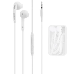 Samsung - Original Wired Earphones (EO-EG920BW) - Jack 3.5mm, In-Ear, Microphone, Volume Control, 1.2m - White (Blister Packing) Alb