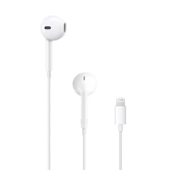 Apple - Original Wired Earphones (MMTN2ZM/A) - Lightning, In-Ear, Microphone, Volume Control, 1.2m - White (Blister Packing) Alb