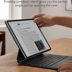 Husa pentru iPad Pro 12.9 (2018/2020/2021/2022) - ESR Rebound Magnetic Keyboard - Black Negru