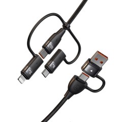 Cablu de Date 6in1, USB, Type C la Lightning, USB, Type C, Fast Charging, 100W, 1.2m - Usams (US-SJ645) - Purple