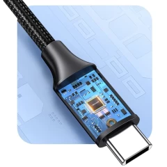 Cablu Adaptor audio Type-C la Jack Usams AU16 (US-SJ599) - Black Negru