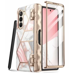 Husa pentru Samsung Galaxy Z Fold5 - I-Blason Cosmo - Marble Roz