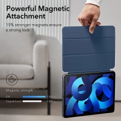 Husa pentru iPad Pro 11 2018 / iPad Air 4 / 5 / 6 (2020/2022/2024) - ESR Rebound Magnetic - Navy Blue Albastru