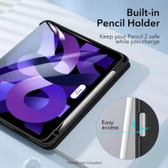 Husa pentru iPad Air 4 (2020) / Air 5 (2022) / Air 6 (2024) - ESR Rebound Pencil - Black Negru
