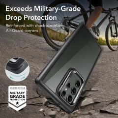 Husa pentru Samsung Galaxy S23 Ultra - ESR Shock Armor Kickstand - Clear Black negru/transparenta