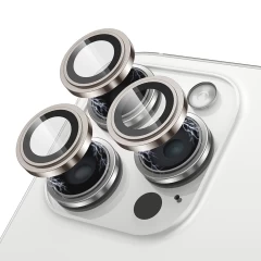 Folie pentru iPhone 15 Pro / 15 Pro Max - Lito S+ Camera Glass Protector - Silver natural 