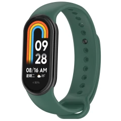 Curea pentru Xiaomi Mi Band 8 / 8 NFC - Techsuit Watchband (W014) - Spare Gray Verde Inchis 