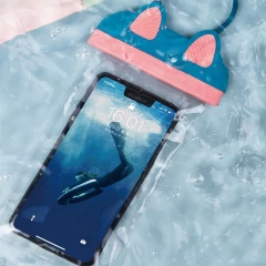 Husa USAMS Waterproof BAG Case for Mobile Phones with (7 inch max) (US-YD010) - Albastru Albastru