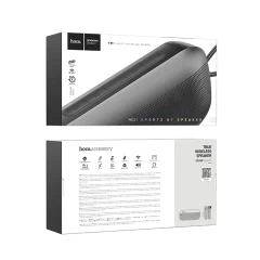 Boxa Wireless BT 5.3, FM, TF Card, USB, AUX - Hoco Shadow Sports (HC21) - Black Negru
