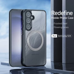 Husa pentru Samsung Galaxy S24 - Dux Ducis Aimo MagSafe Series - Black Negru