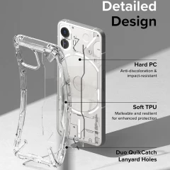 Husa pentru Nothing Phone (2) - Ringke Fusion X - Clear transparenta