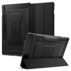 Husa pentru Samsung Galaxy Tab S9 FE Plus - Spigen Rugged Armor Pro - Black Negru