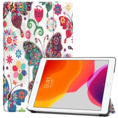 Husa pentru iPad 10.2 (2019/2020/2021) - Techsuit FoldPro - Rose Gold Butterfly 
