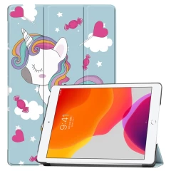 Husa pentru iPad 10.2 (2019/2020/2021) - Techsuit FoldPro - Rose Gold Unicorn 