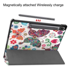 Husa pentru Samsung Galaxy Tab S7 Plus / S8 Plus / S7 FE - Techsuit FoldPro - Butterfly Butterfly