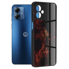 Husa pentru Motorola Moto G14 - Techsuit Glaze Series - Blue Ocean Rosu 