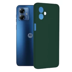 Husa pentru Motorola Moto G14 - Techsuit Soft Edge Silicone - Black Verde 