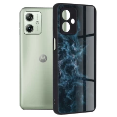 Husa pentru Motorola Moto G54 - Techsuit Glaze Series - Blue Nebula Albastru