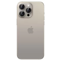 Folie Camera pentru iPhone 14 Pro  / 14 Pro Max / 15 Pro / 15 Pro Max (set 2) - Spigen Glas.tR Optik - Natural Titanium Bej
