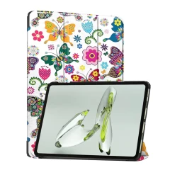 Husa pentru OnePlus Pad Go / Oppo Pad Air2 - Techsuit FoldPro - Green Time Butterfly 