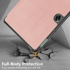 Husa pentru OnePlus Pad Go / Oppo Pad Air2 - Techsuit FoldPro - Rose Gold Roz