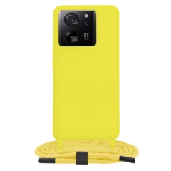 Husa pentru Xiaomi 13T / 13T Pro - Techsuit Crossbody Lanyard - Yellow Galben