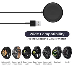 Incarcator pentru Samsung Watch, USB, 2.5W, Metal Case - Techsuit (TSC12) - Black Negru