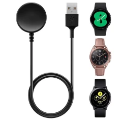 Incarcator pentru Samsung Watch, USB, 2.5W, Metal Case - Techsuit (TSC12) - Black Negru