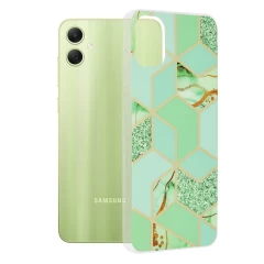Husa pentru Samsung Galaxy A05 - Techsuit Marble Series - Bloom of Ruth Gray Verde 