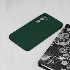 Husa pentru Samsung Galaxy S24 - Techsuit Soft Edge Silicone - Dark Green Verde