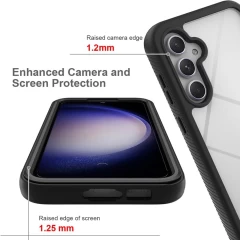 Husa pentru Samsung Galaxy S24 + Folie - Techsuit Defense360 Pro - Black Negru