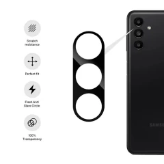 Folie Camera pentru Samsung Galaxy S24 - Techsuit Full Camera Glass - Black Negru