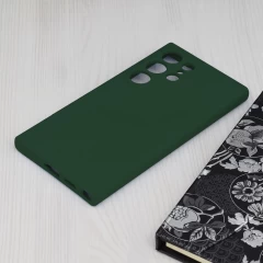 Husa pentru Samsung Galaxy S24 Ultra - Techsuit Soft Edge Silicone - Dark Green Verde