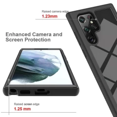 Husa pentru Samsung Galaxy S24 Ultra + Folie - Techsuit Defense360 Pro - Black Negru