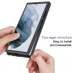 Husa pentru Samsung Galaxy S24 Ultra + Folie - Techsuit Defense360 Pro - Black Negru