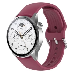 Curea pentru Huawei Watch GT 2 46mm / GT 3 46mm, Xiaomi Watch S1 Pro / Active - Techsuit Watchband (W003) - Wine Red bordo