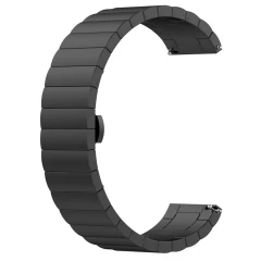 Curea pentru Samsung Galaxy Watch 4/5/Active 2, Huawei Watch GT 3 (42mm)/GT 3 Pro (43mm) - Techsuit Watchband (W012) - Black Negru