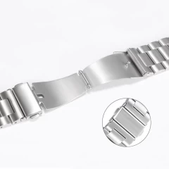 Curea pentru Apple Watch 1/2/3/4/5/6/7/8/9/SE/SE 2/Ultra/Ultra 2 (42/44/45/49mm) - Techsuit Watchband (W036) - Silver Argintiu