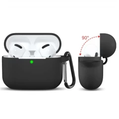 Husa pentru Apple AirPods Pro 1 / 2 - Techsuit Silicone Case - Black Negru