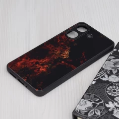 Husa pentru Xiaomi Redmi 13C 4G / Poco C65 - Techsuit Glaze Series - Red Nebula Rosu