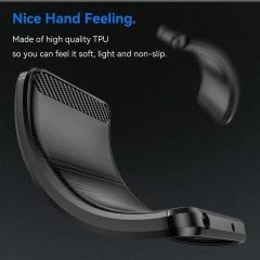 Husa pentru Xiaomi 14 Pro - Techsuit Carbon Silicone - Black Negru