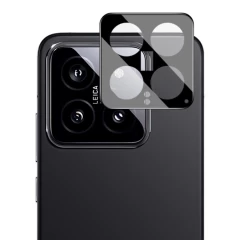 Folie Camera pentru Xiaomi 14 - Techsuit Full Camera Glass - Black Negru