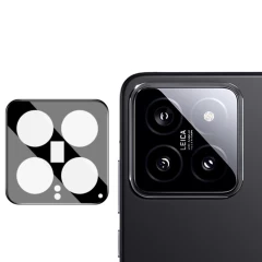 Folie Camera pentru Xiaomi 14 - Techsuit Full Camera Glass - Black Negru