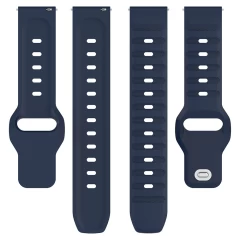 Curea pentru Samsung Galaxy Watch 4/5/Active 2, Huawei Watch GT 3 (42mm)/GT 3 Pro (43mm) - Techsuit Watchband (W050) - Blue bleumarin