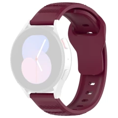 Curea pentru Samsung Galaxy Watch 4/5/Active 2, Huawei Watch GT 3 (42mm)/GT 3 Pro (43mm) - Techsuit Watchband (W050) - Pink bordo 