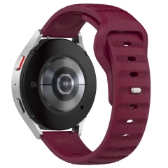 Curea pentru Samsung Galaxy Watch 4/5/Active 2, Huawei Watch GT 3 (42mm)/GT 3 Pro (43mm) - Techsuit Watchband (W050) - Bordeaux bordo