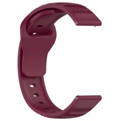 Curea pentru Samsung Galaxy Watch 4/5/Active 2, Huawei Watch GT 3 (42mm)/GT 3 Pro (43mm) - Techsuit Watchband (W050) - Bordeaux bordo