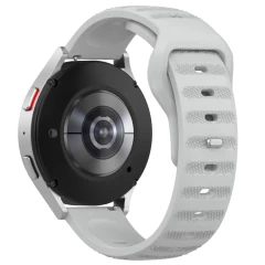 Curea pentru Samsung Galaxy Watch 4/5/Active 2, Huawei Watch GT 3 (42mm)/GT 3 Pro (43mm) - Techsuit Watchband (W050) - Gray Gri