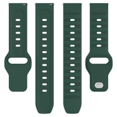 Curea pentru Samsung Galaxy Watch 4/5/Active 2, Huawei Watch GT 3 (42mm)/GT 3 Pro (43mm) - Techsuit Watchband (W050) - Green Verde